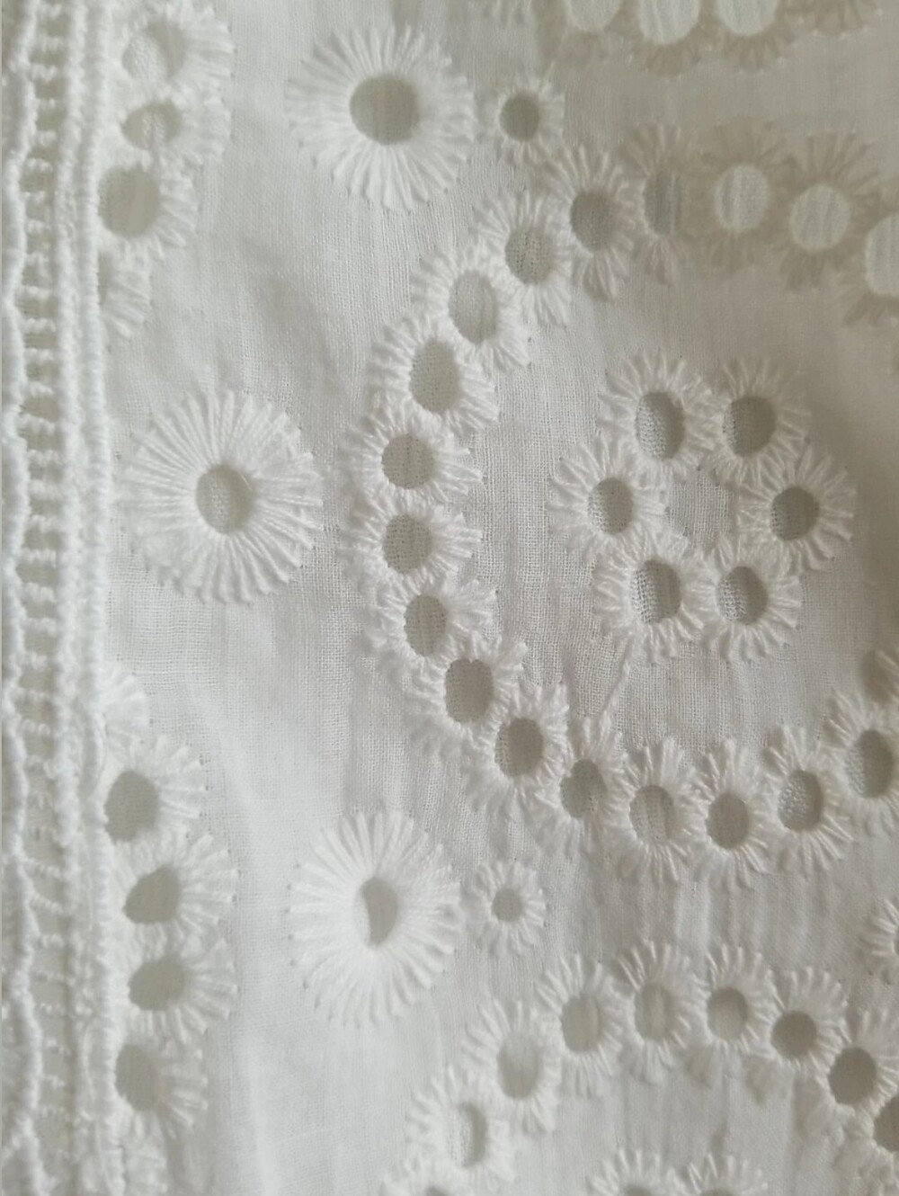 Kona Sol White Lace-up Beach Swim Cover-up Pullover Dress Boho Style Eyelet- M - Picture 11 of 15